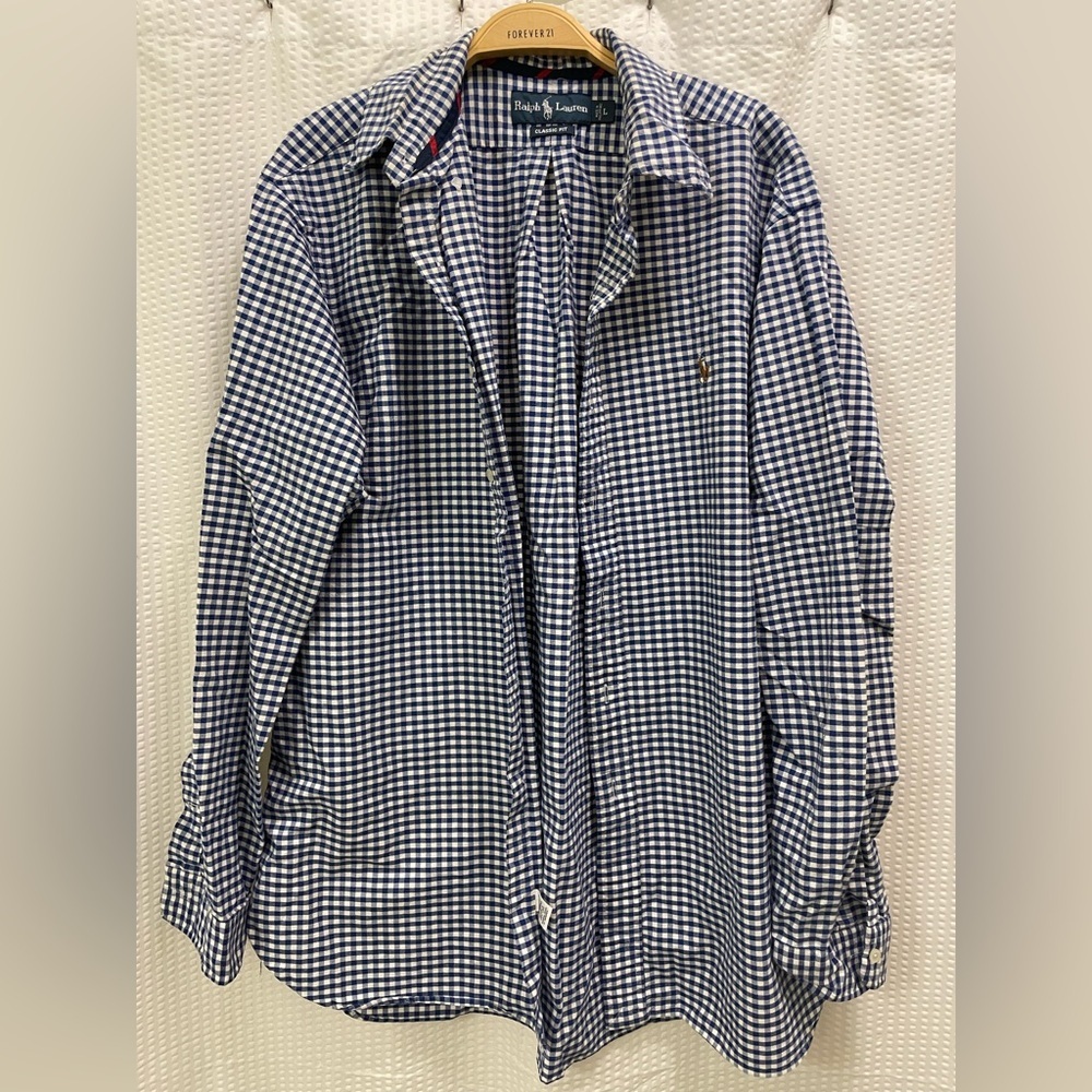 Ralph Lauren Woven buttons down t-shirt